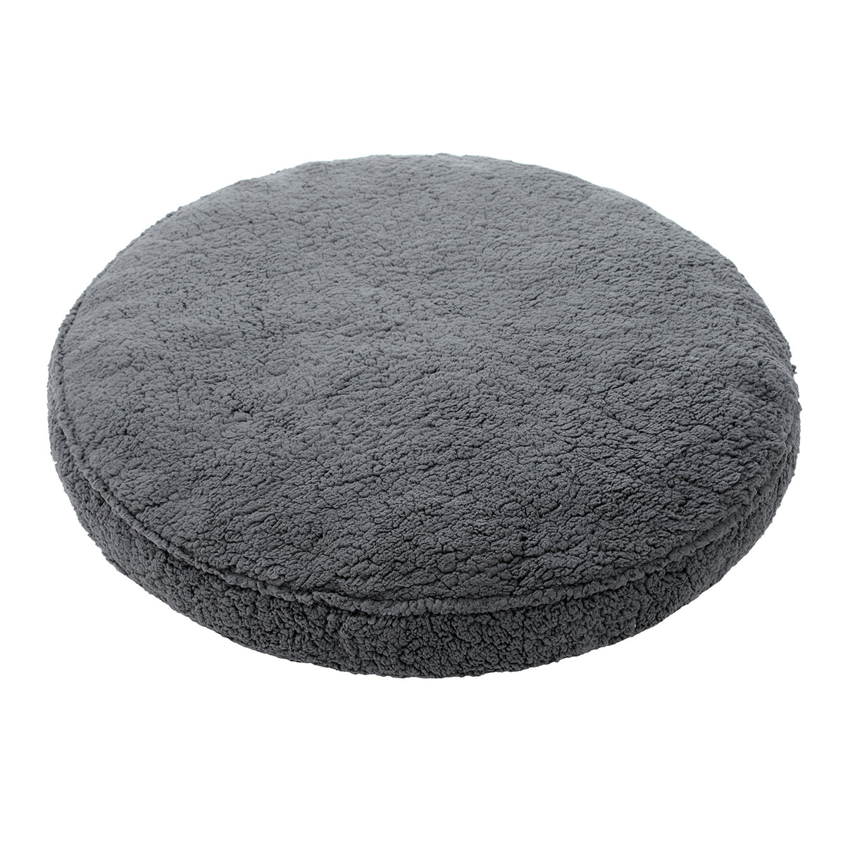 Sherpa Pet Bed Round Flat - 3 Colours