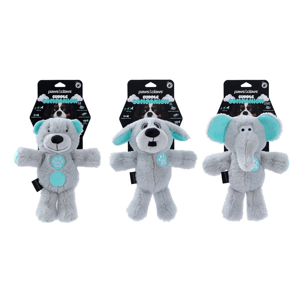 3 Assorted Cuddle Companion Dog Toy