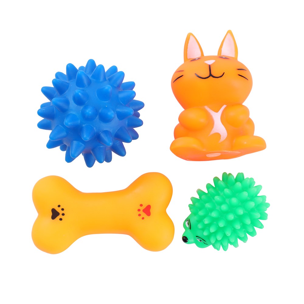 4 Pack Puppy Vinyl Play Set