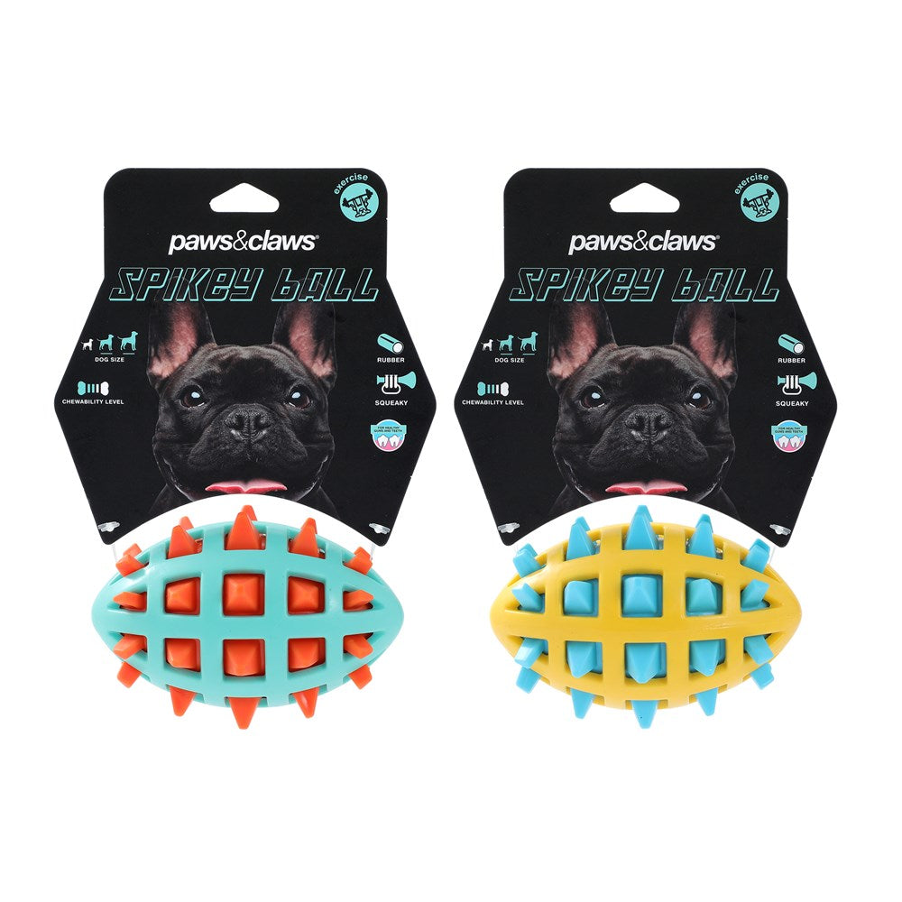 TPR Spikey Football Dog Toy 13cm
