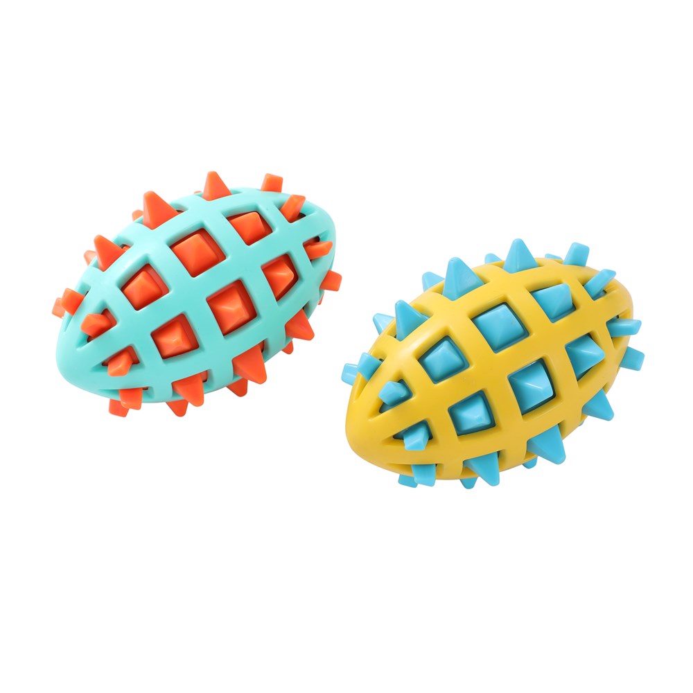 TPR Spikey Football Dog Toy 13cm