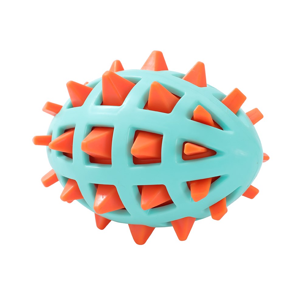 TPR Spikey Football Dog Toy 13cm