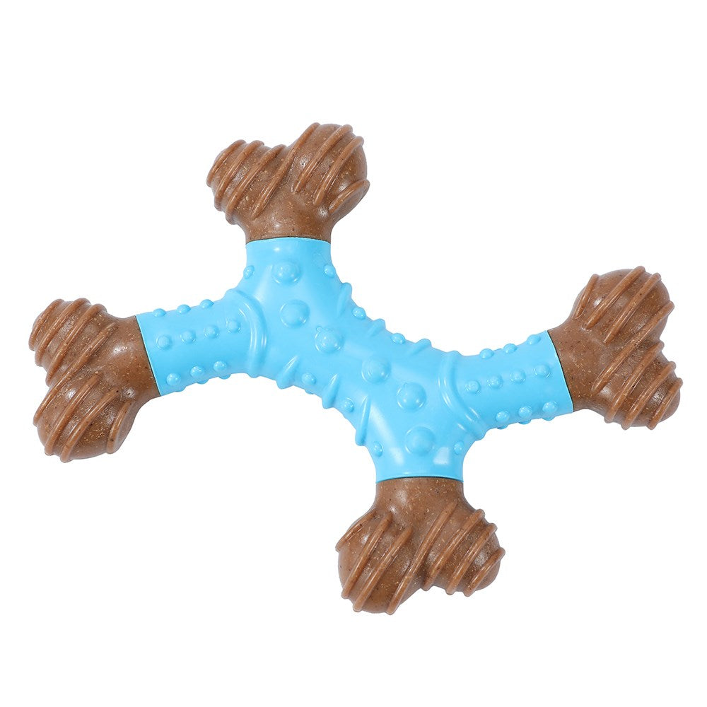 Boobone TPR Dental 4-Way Bone Dog Chew Toy Peppermint 16.5cm