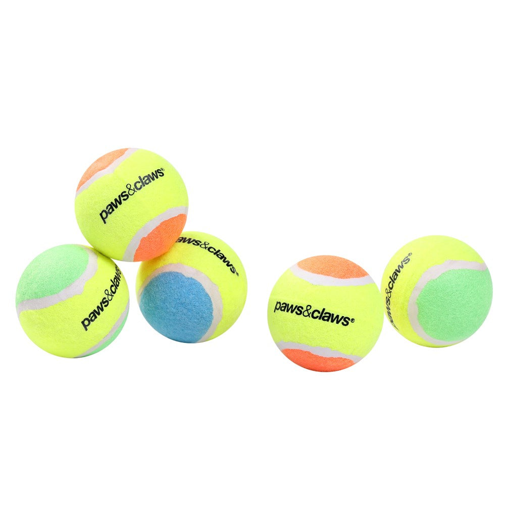 5 Pack 2-Tone Tennis Balls