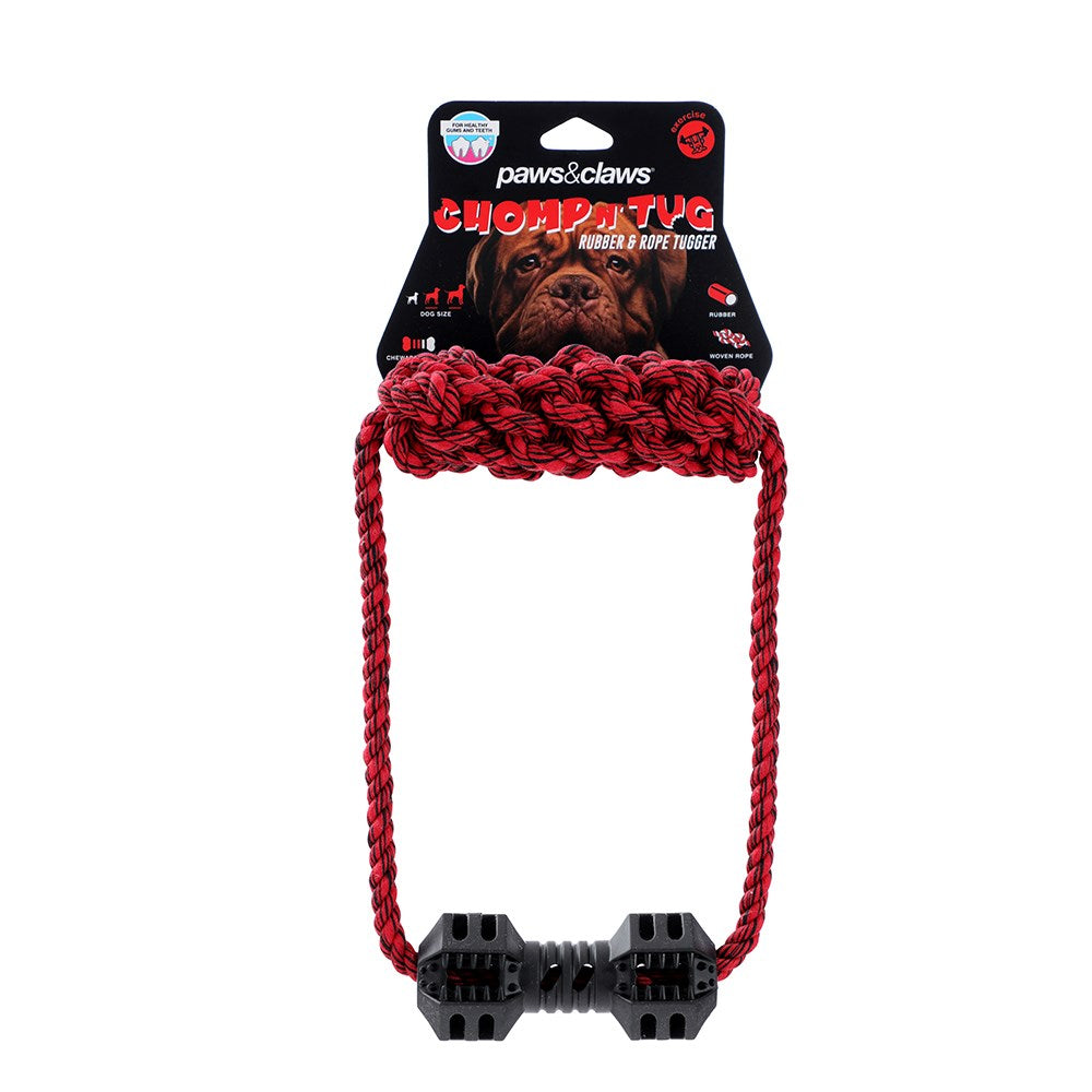 Chomp N Tug Geo TPR Rope Tugger Dog Toy 45cm
