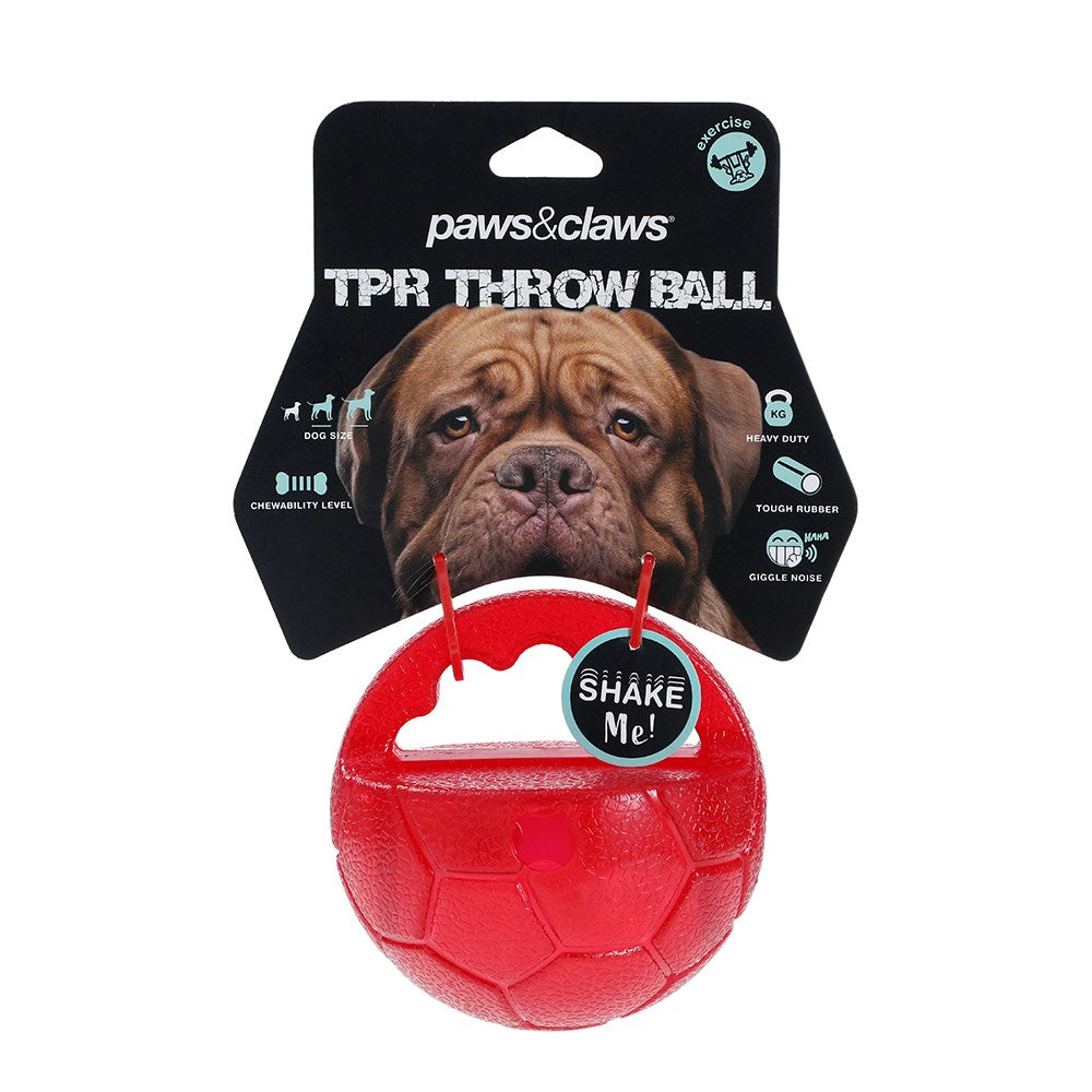 TPR Giggle Throw Ball Dog Toy 10cm