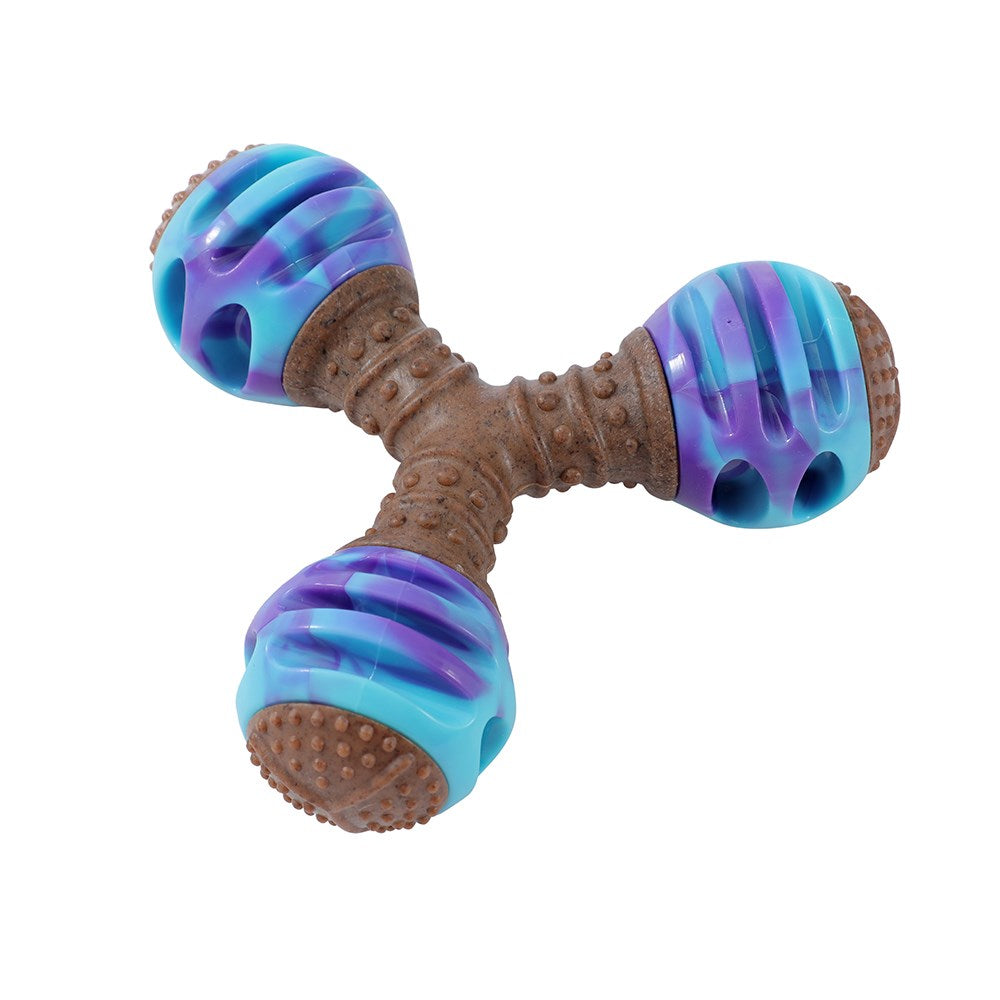 Boobone TPR Giggle Tri Dog Toy Assorted Flavours