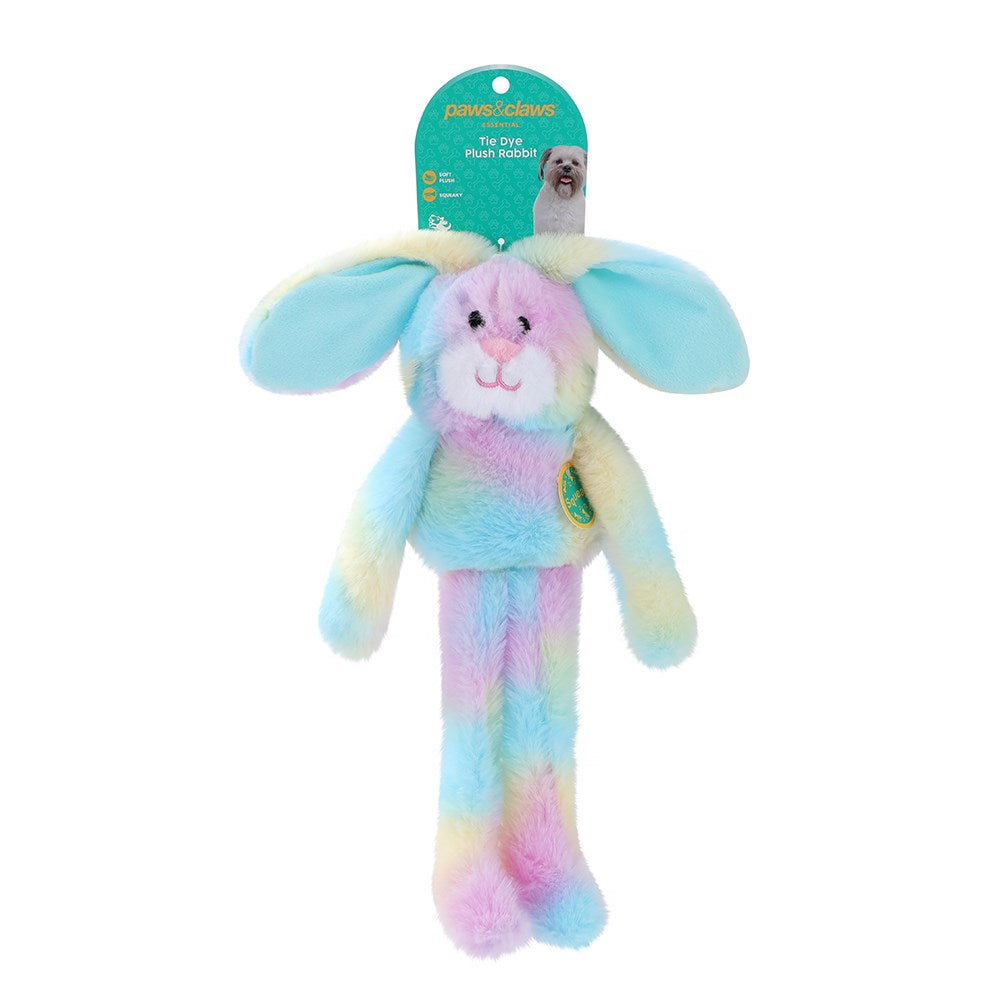 Plush Tie Dye Rabbit Pet Toy