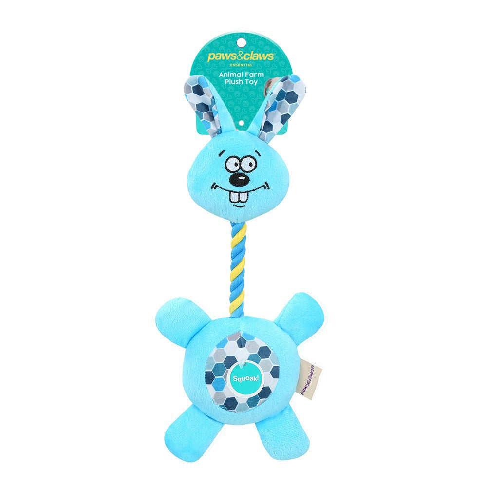 Plush Farm Animals With Squeaker Pet Toy