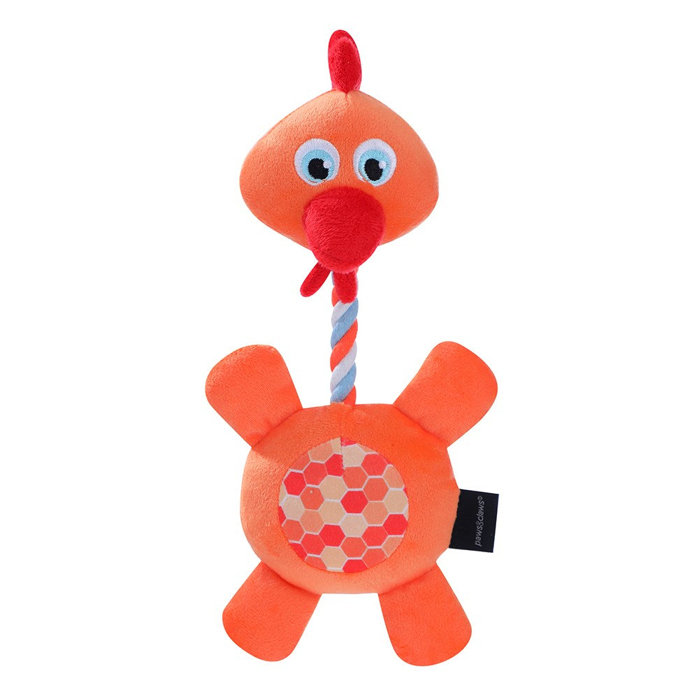 Plush Farm Animals With Squeaker Dog Toy