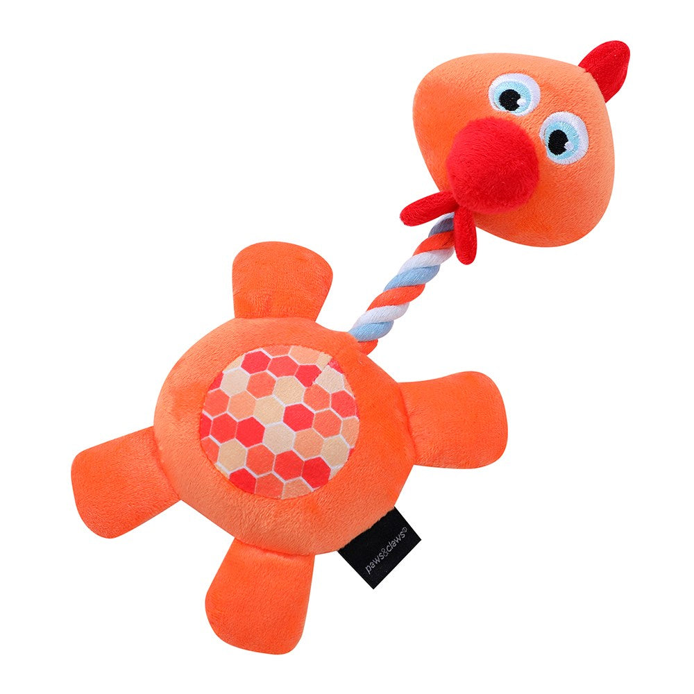 Plush Farm Animals With Squeaker Dog Toy