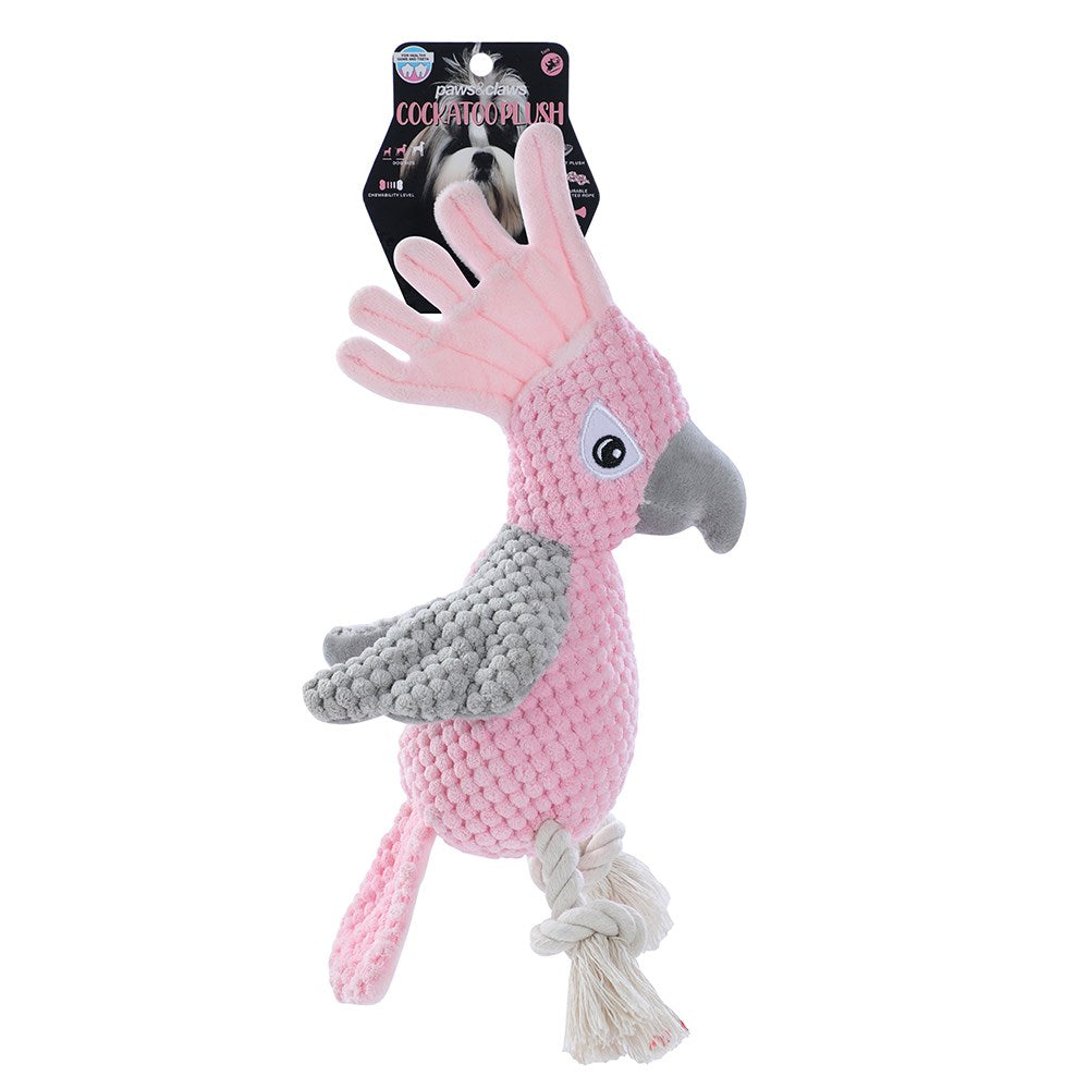 Cockatoo Squeaker Plush Dog Toy 30cm