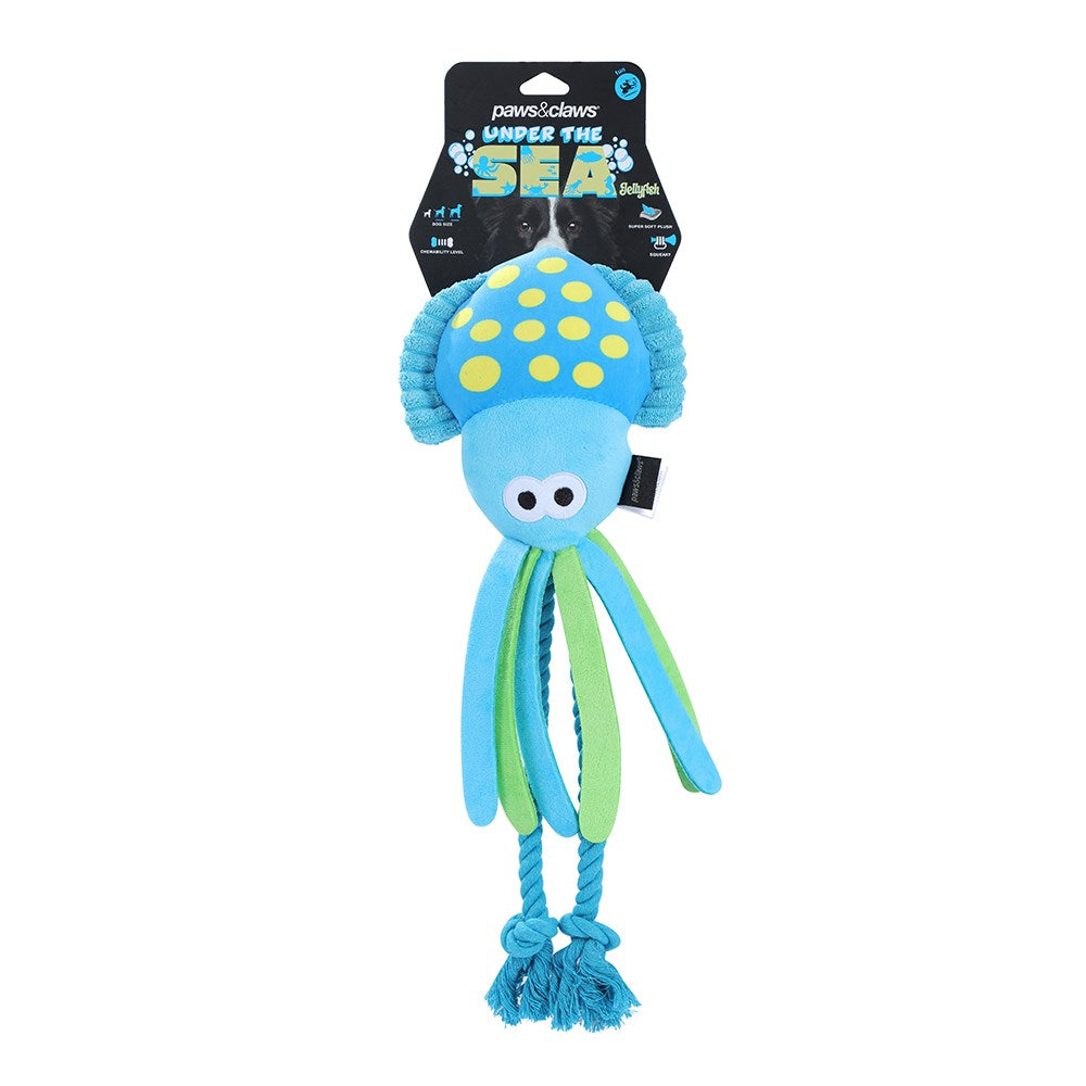 Under The Sea Plush Squeaker Dog Toy Jellyfish 45cm