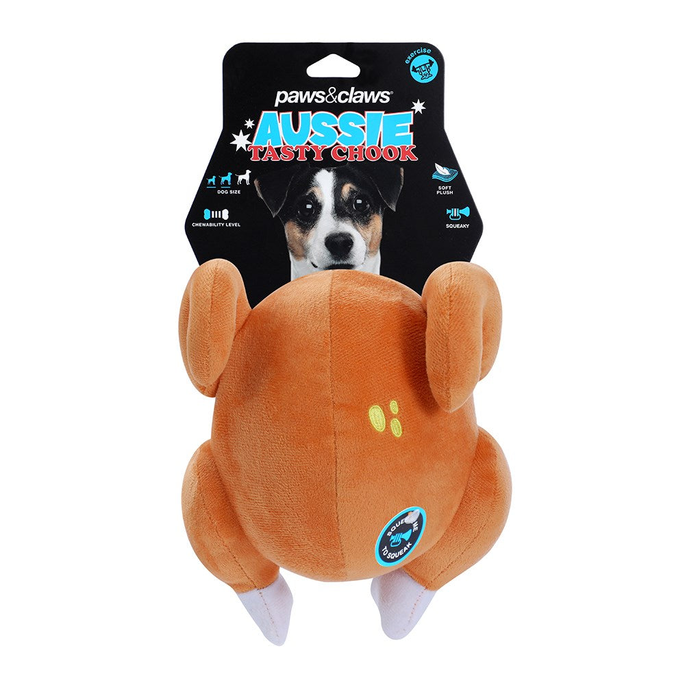 Aussie Legends Roast Chook Squeaker Dog Toy 24cm