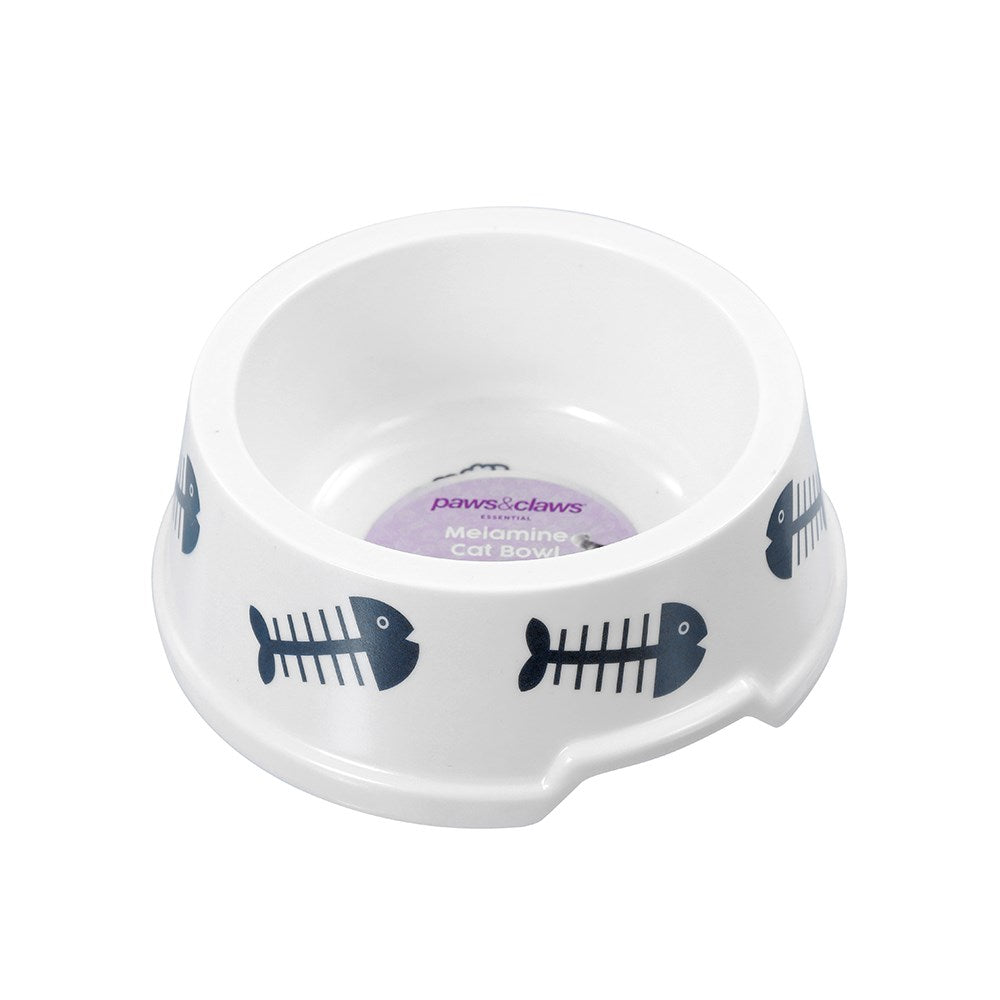 Printed Melamine Cat Bowl 200ml - Assorted