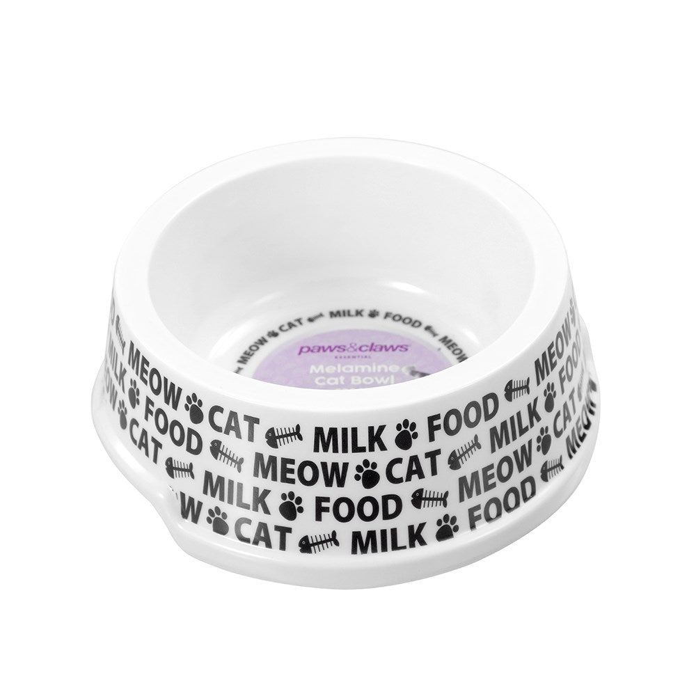 Printed Melamine Cat Bowl 200ml - Assorted