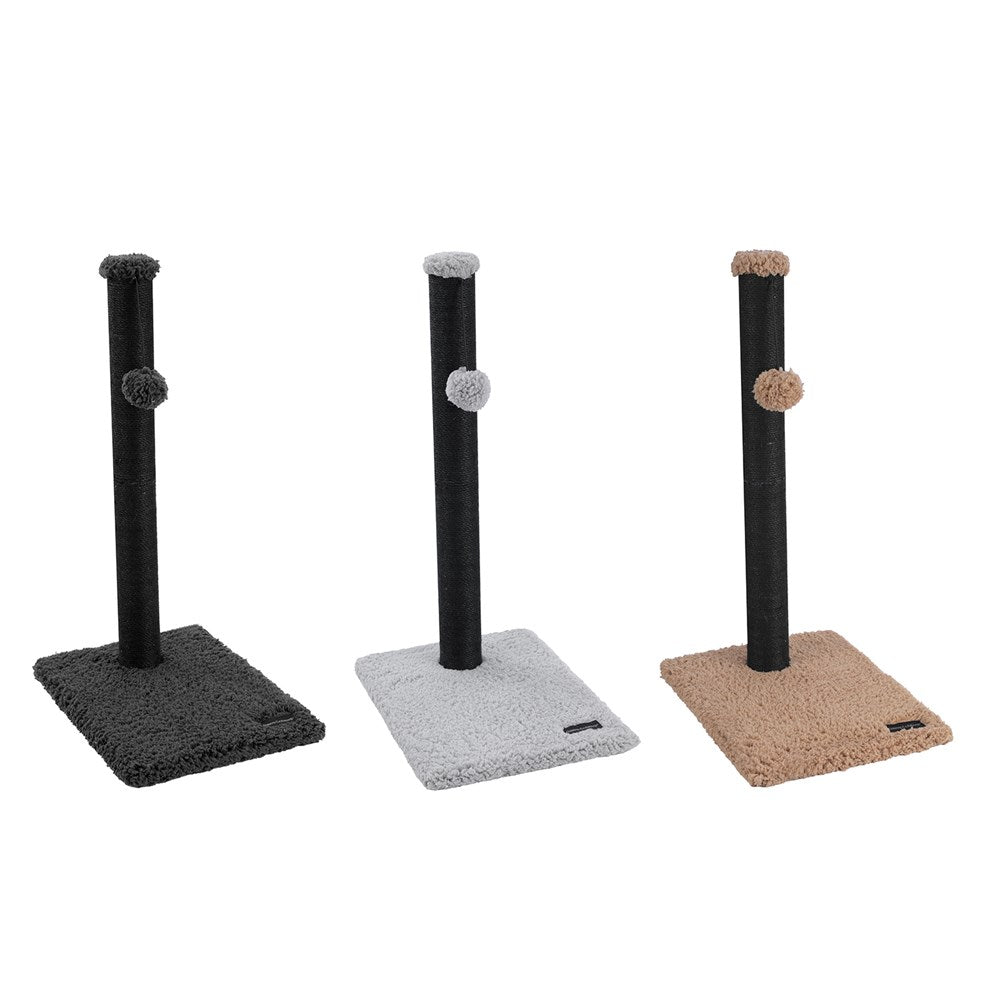 Catsby Sherpa Scratching Post With Toy 65cm