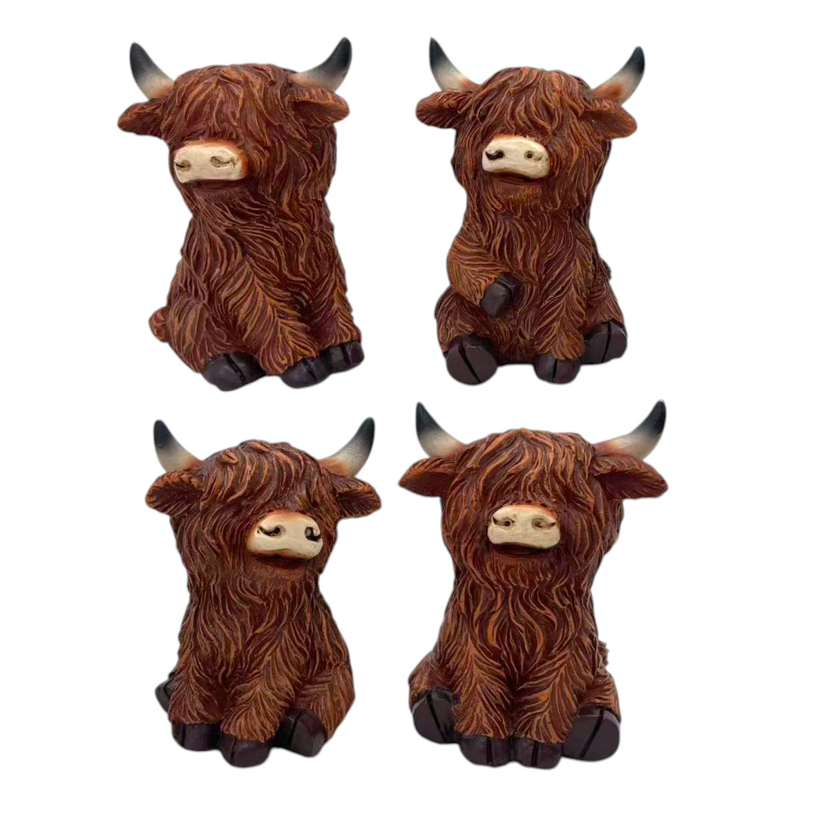 Sitting Highland Cow Ornament