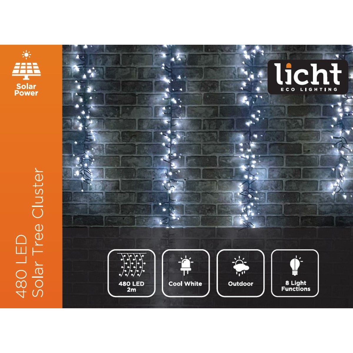 Solar Cluster Lights 480L