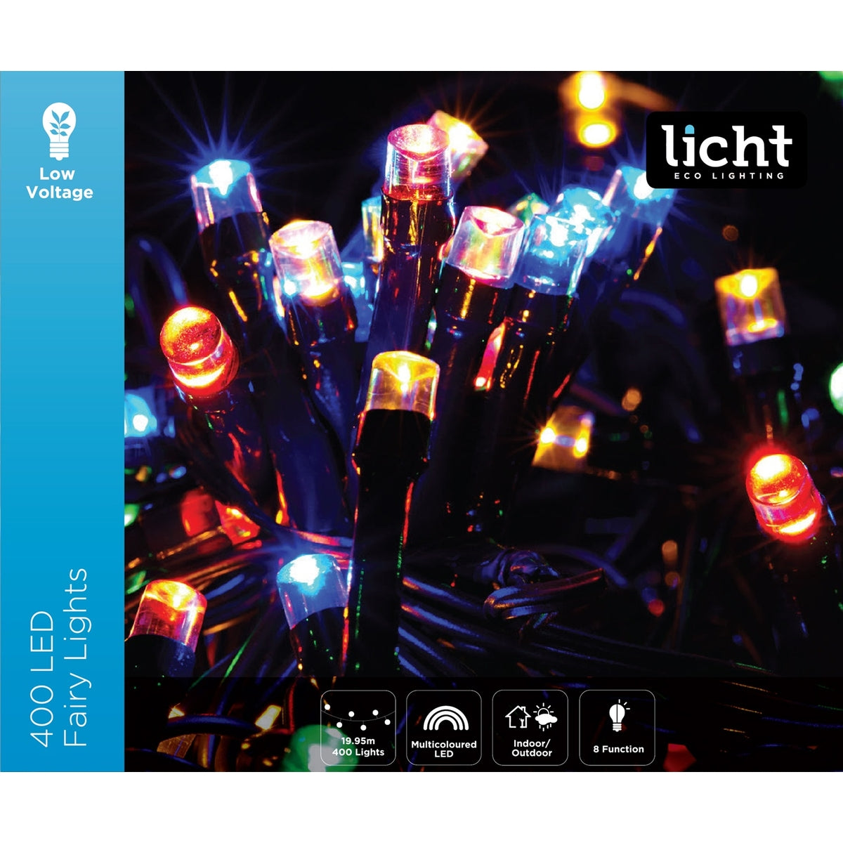 Low Volt String Lights 400L Multi Colour