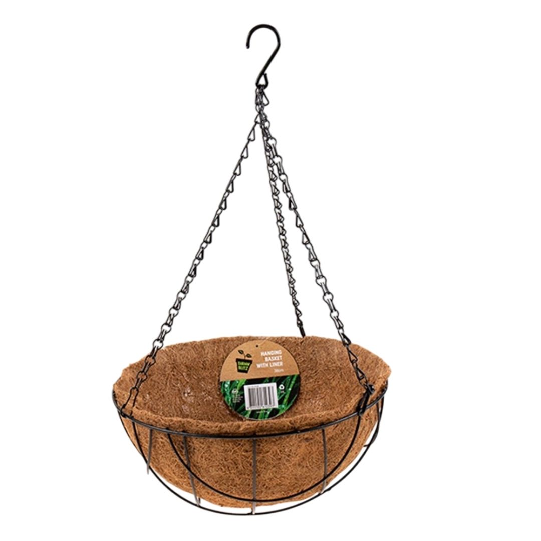 Hanging Basket with Liner - 30cm