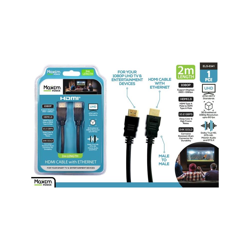 HDMI Cable 2m - Black
