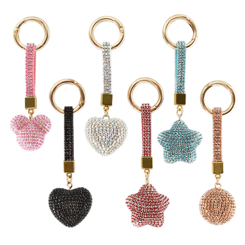 3D Diamanté Keyring Displa y- Assorted