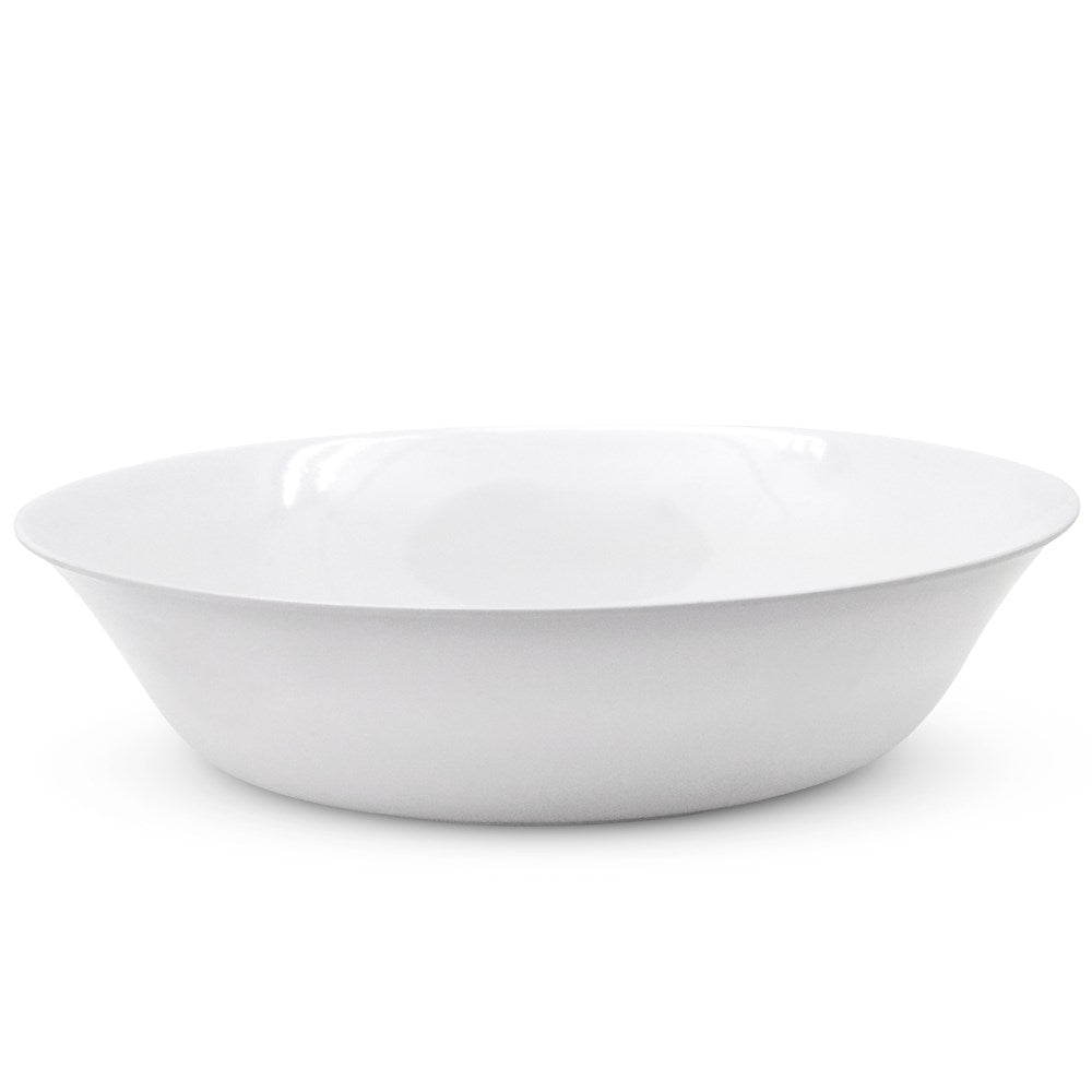 Melamine Shallow Salad Bowl 30cm White