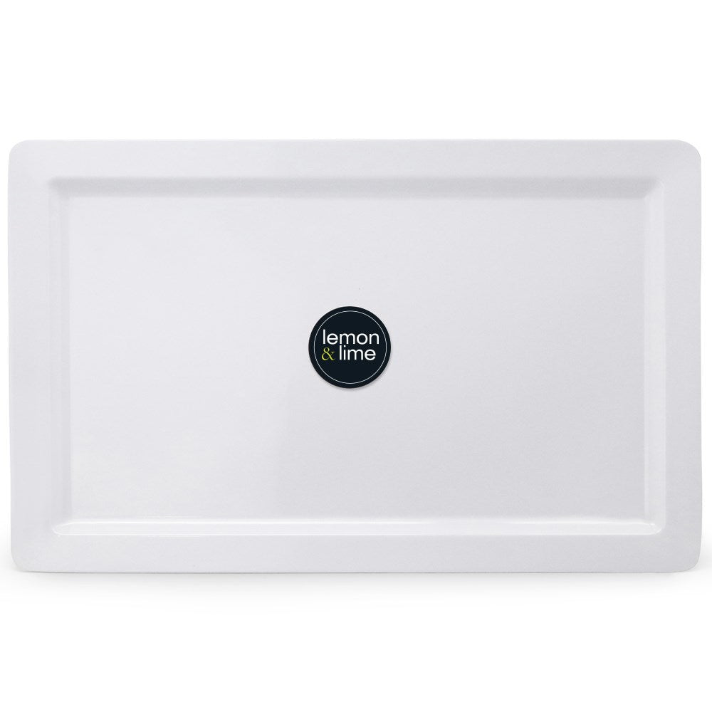 Large Melamine Serving Tray 48.5 x 30cm White