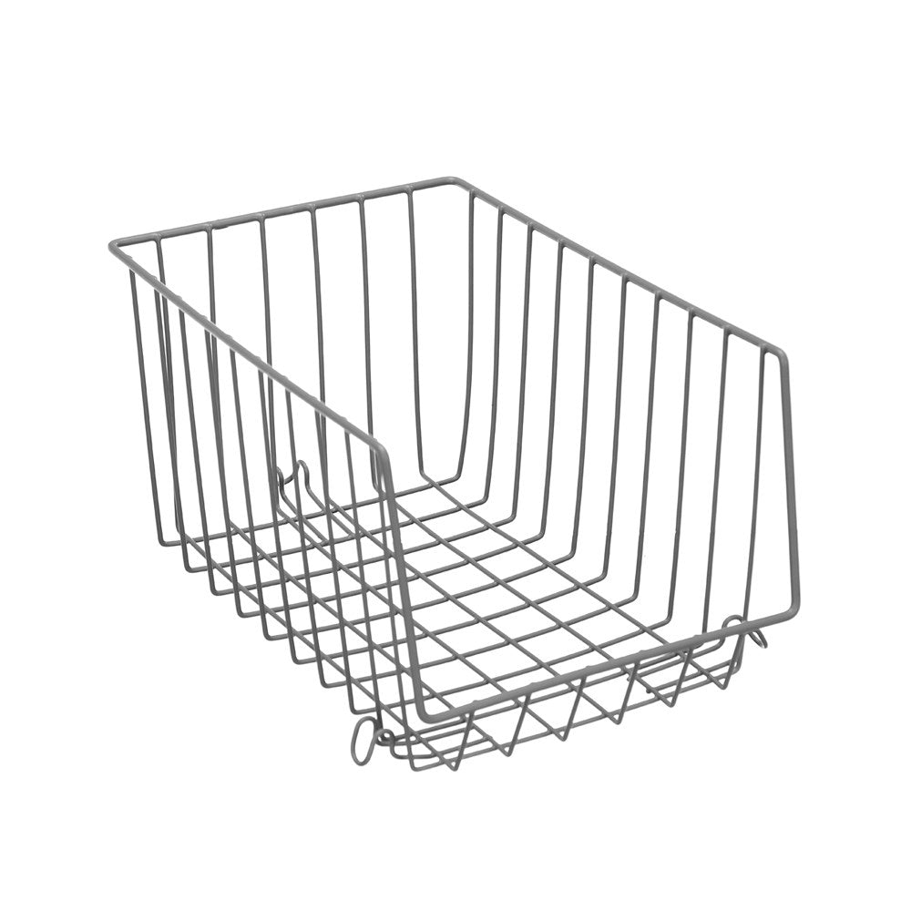 Wire Stackable Storage Basket 33 x 21 x 17cm