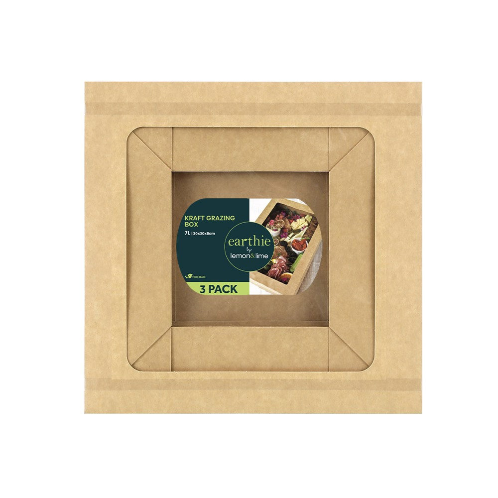 3 Pack Grazing Box 7L 30 x 30cm