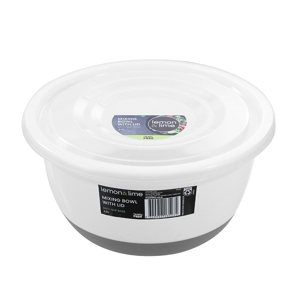 Lidded Anti-Slip Mixing Bowl 4.5L