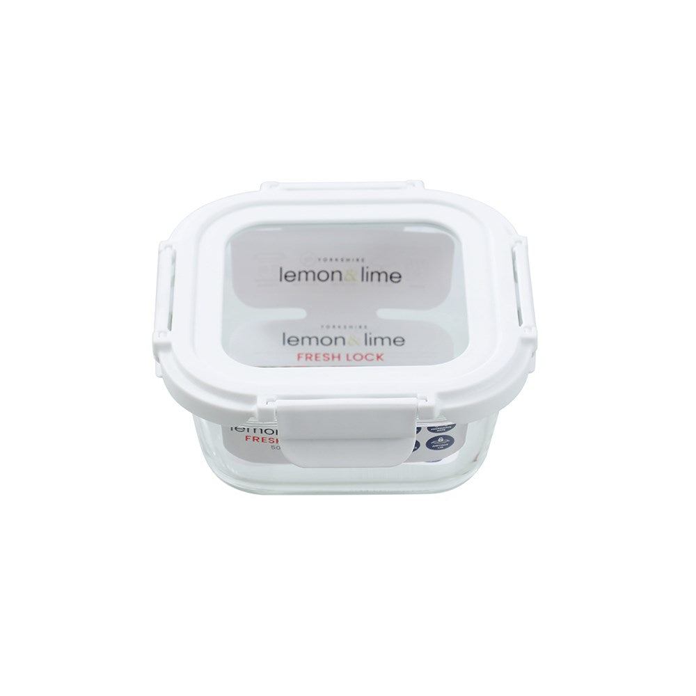 Yorkshire Glass Container with Lid 500ml