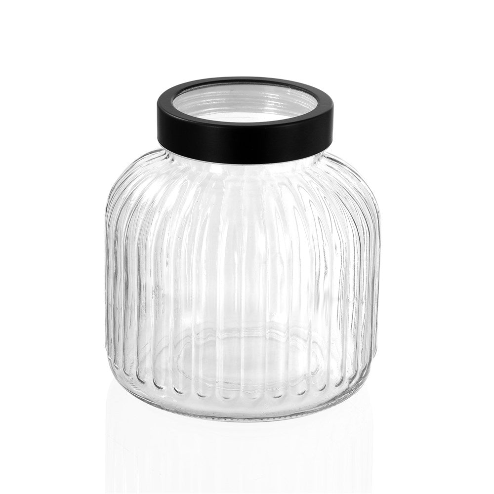 Brooklyn Textured Glass Jar 3L