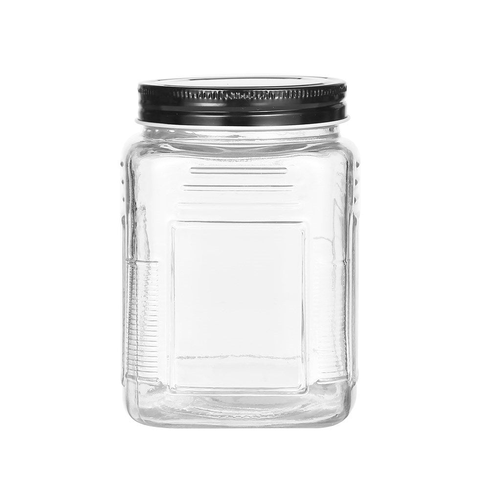 Ascot Ribbed Glass Jar 800mL