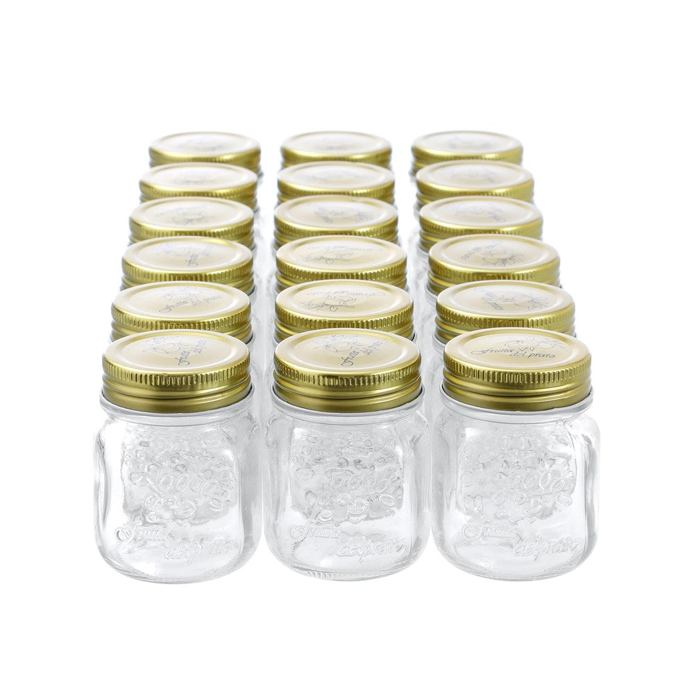 18 Pack Roma Glass Conserve Jar 200ml