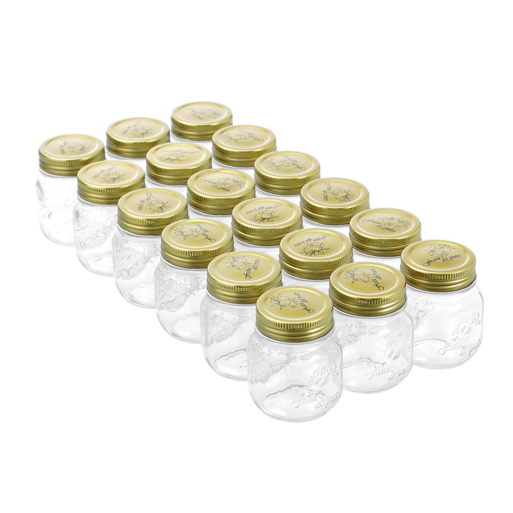 18 Pack Roma Glass Conserve Jar 200ml