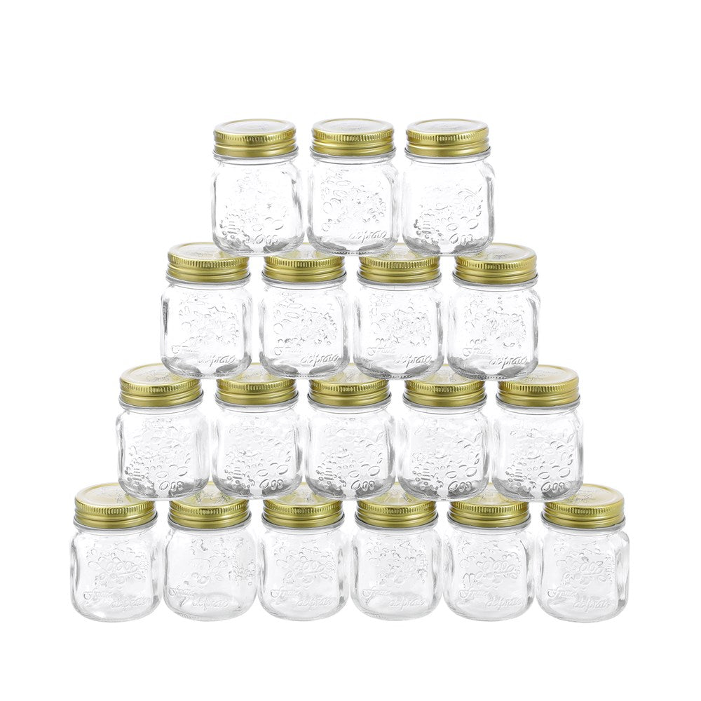 18 Pack Roma Glass Conserve Jar 200ml