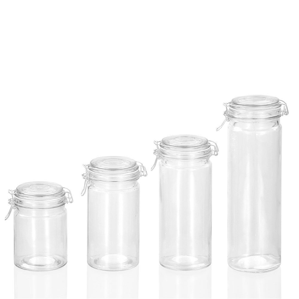 Fresco Glass Clip Jar 700ml