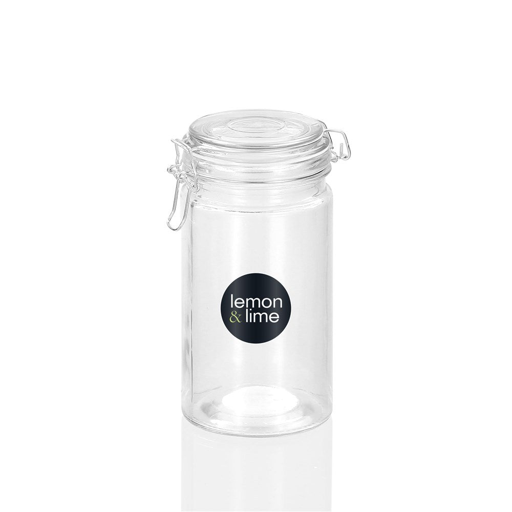 Clip Lock Glass Storage Jar 1.1L