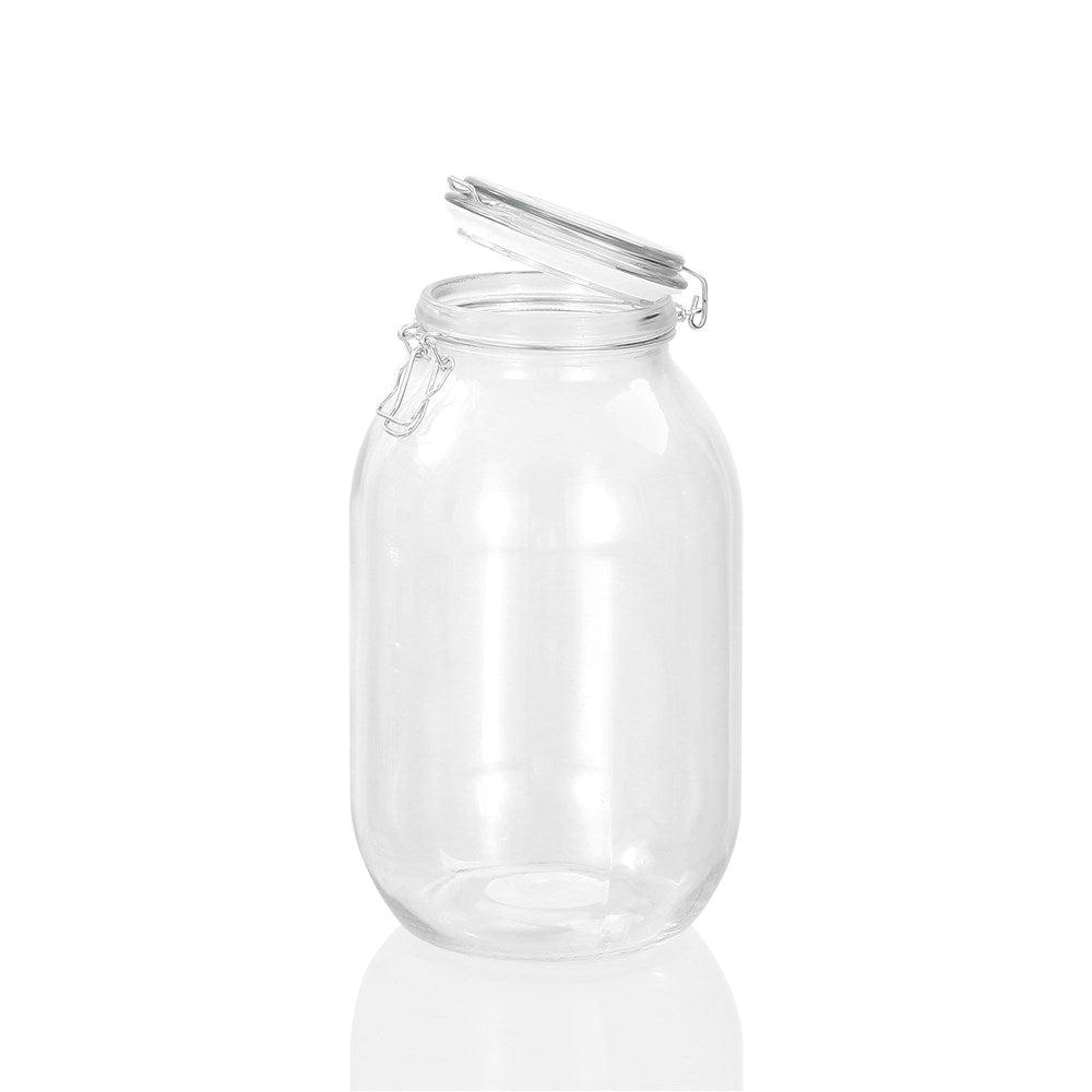 Fresco Glass Clip Jar 3L