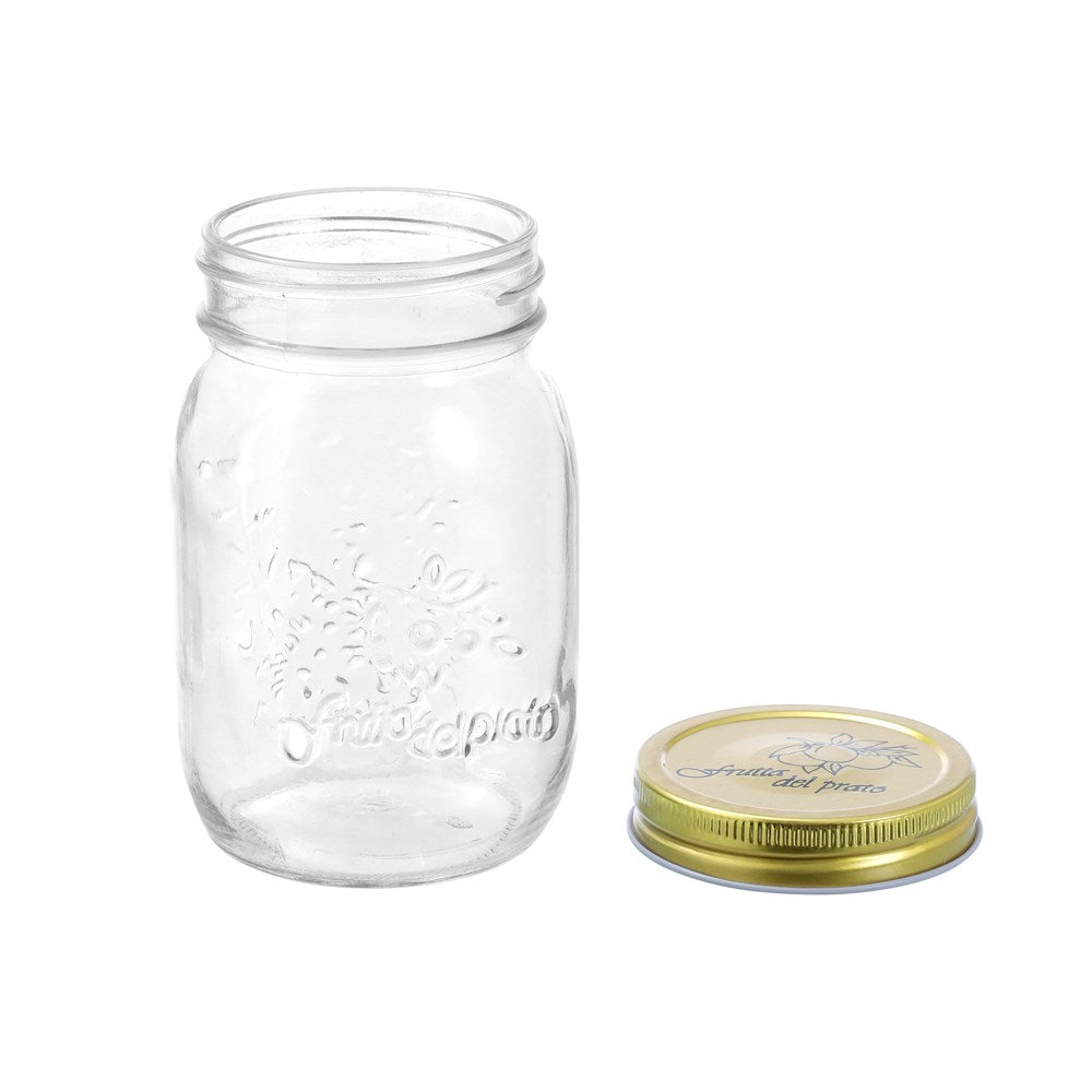 Roma Clear Glass Conserve Jar 550ml