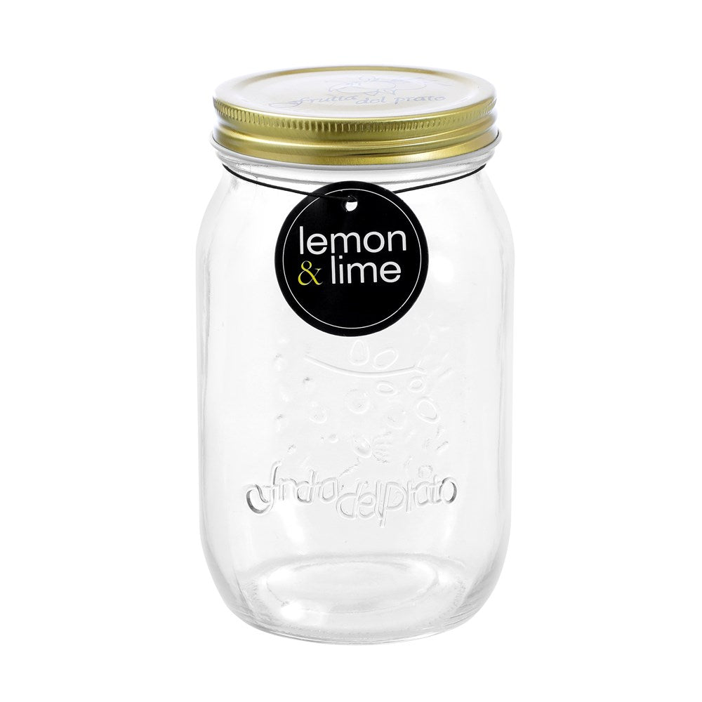 Roma Clear Glass Conserve Jar 1L
