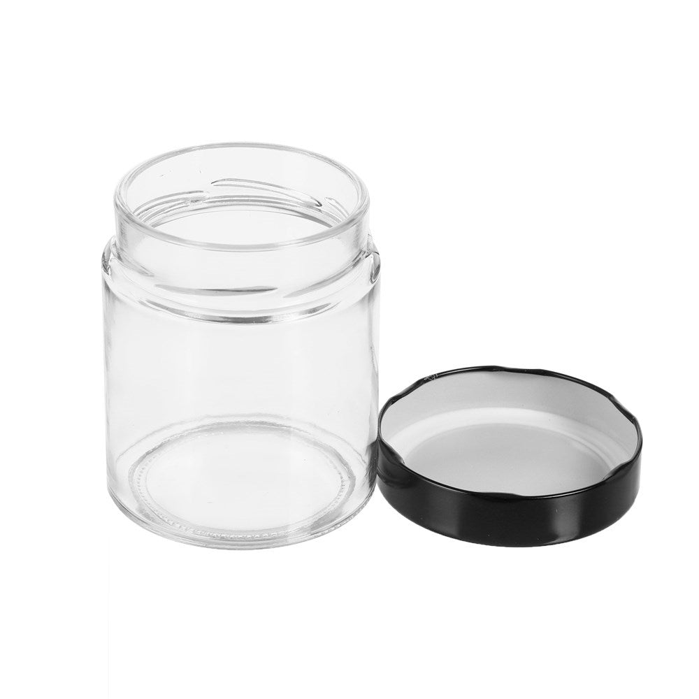 Soho Glass Preserve Jar 470mL Black Lid