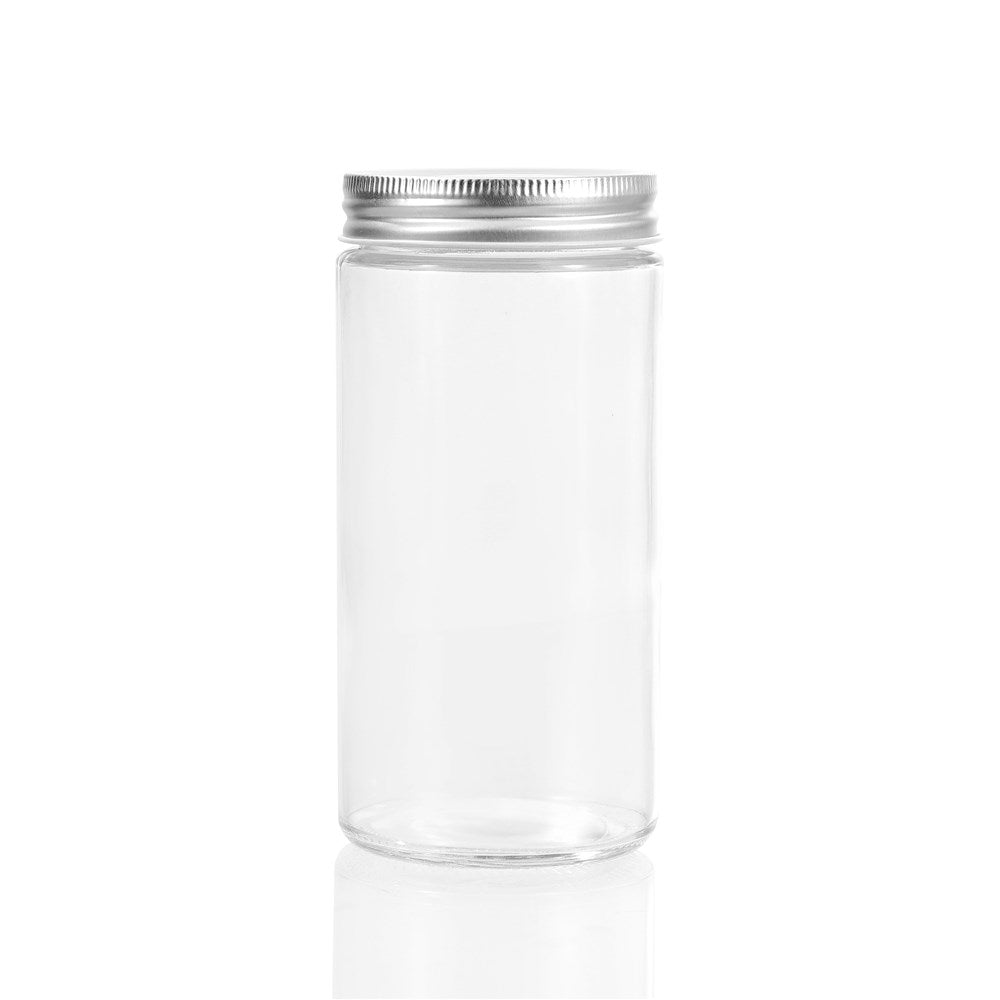 6 Pack Capri Glass Preserve Jar 500ml Silver Lid