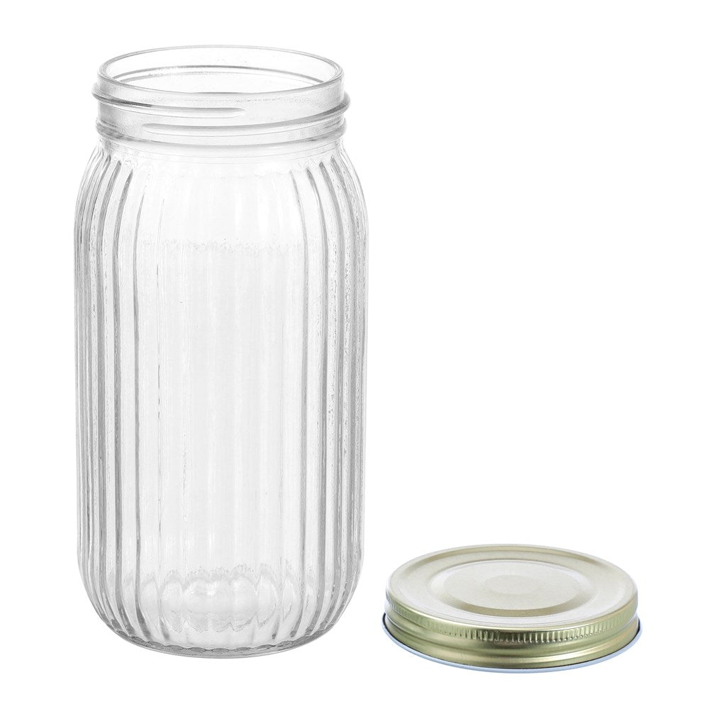 Roma Ribbed Conserve Jar 1L