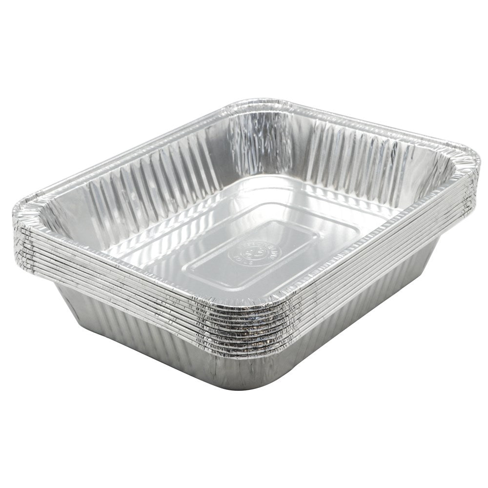 10 Pack Rectangular Foil Tray 32 x 26cm