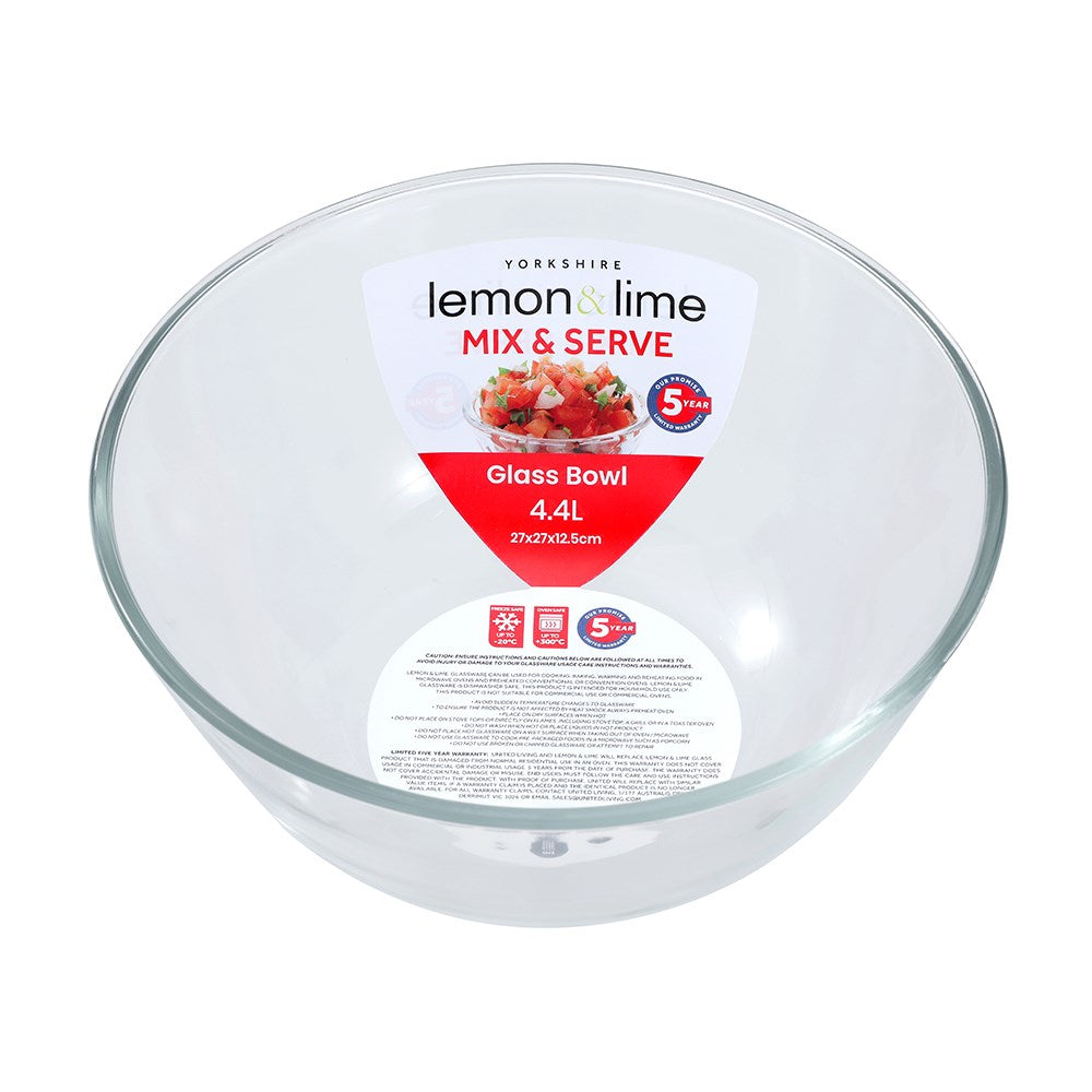 Glass Mixing Bowl 4.4L
