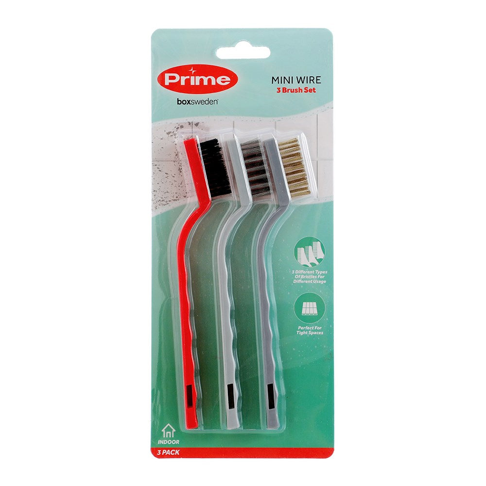3 Pack Mini Wire Brush Set