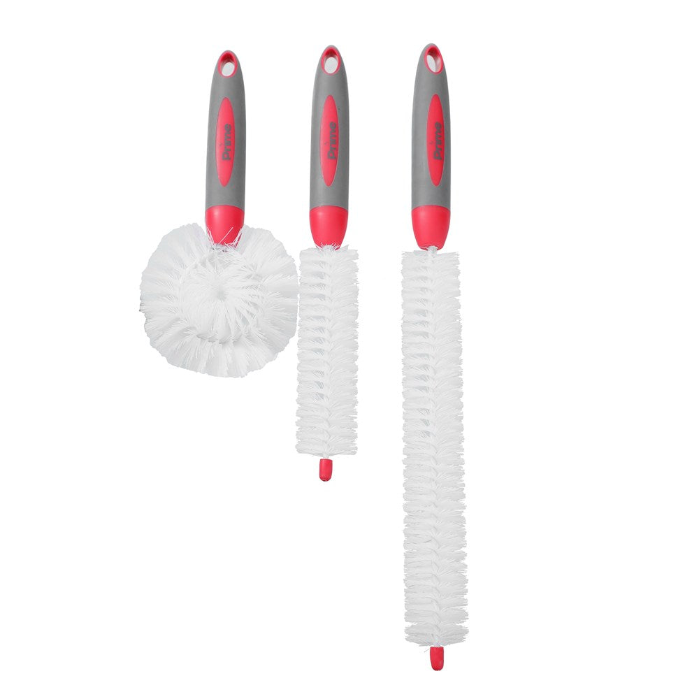 3 Pack Bottle Cleaning Brush Set - Assorted
